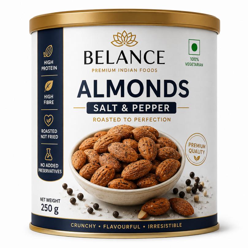 BELANCE Salt and Pepper Almonds